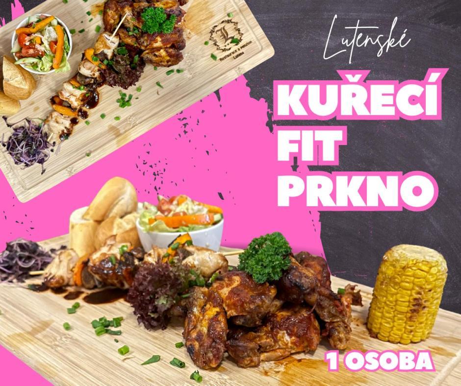 Restaurace A Penzion Lutena Dolni Lutyne Zewnętrze zdjęcie